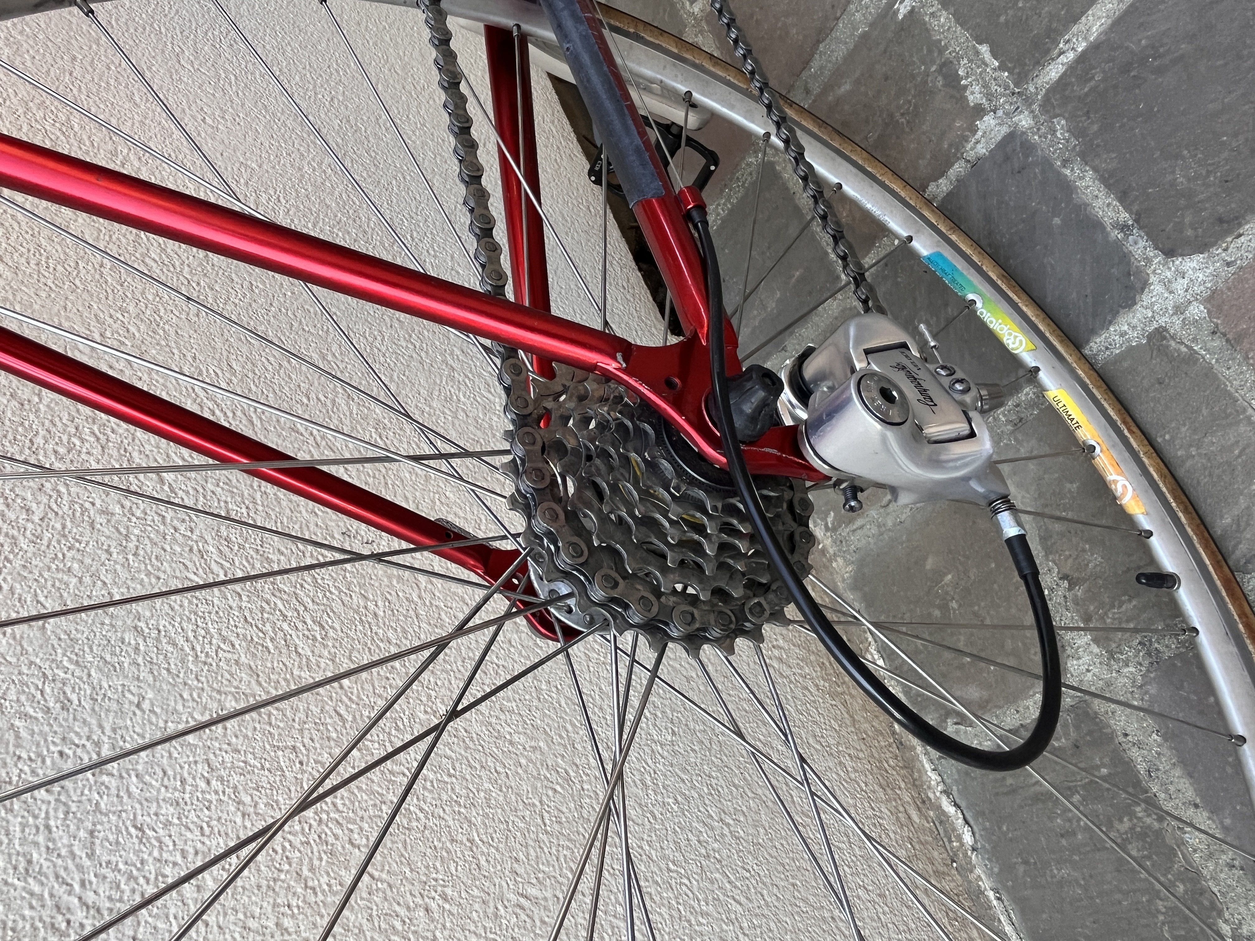 Roues Rigida profil haut et cassette campagnolo